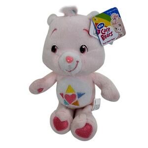 Care Bears True‎ Heart Bear Pink Heart Multicolor Star Stuffed 2007